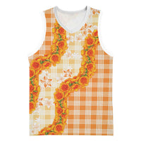 Orange Hawaii Palaka Basketball Jersey Hawaiian Ilima Lei LT05 Unisex Orange - Polynesian Pride