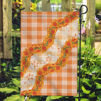 Orange Hawaii Palaka Garden Flag Hawaiian Ilima Lei LT05 Garden Flag Orange - Polynesian Pride