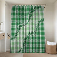 Green Hawaii Palaka Bathroom Set Hawaiian Pikake Lei LT05 Shower Curtain Only Green - Polynesian Pride