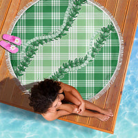 Green Hawaii Palaka Beach Blanket Hawaiian Pikake Lei LT05 - Polynesian Pride