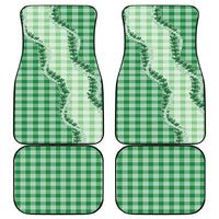 Green Hawaii Palaka Car Mats Hawaiian Pikake Lei LT05 - Polynesian Pride