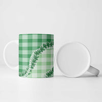 Green Hawaii Palaka Ceramic Mug Hawaiian Pikake Lei LT05 - Polynesian Pride