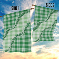 Green Hawaii Palaka Garden Flag Hawaiian Pikake Lei LT05 - Polynesian Pride