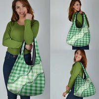 Green Hawaii Palaka Grocery Bag Hawaiian Pikake Lei LT05 - Polynesian Pride