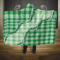 Green Hawaii Palaka Hooded Blanket Hawaiian Pikake Lei LT05 - Polynesian Pride