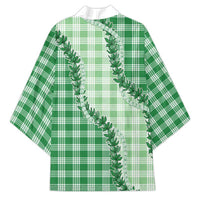Green Hawaii Palaka Kimono Hawaiian Pikake Lei LT05 - Polynesian Pride