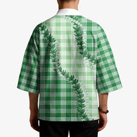 Green Hawaii Palaka Kimono Hawaiian Pikake Lei LT05 - Polynesian Pride