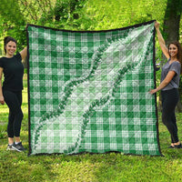 Green Hawaii Palaka Quilt Hawaiian Pikake Lei LT05 - Polynesian Pride