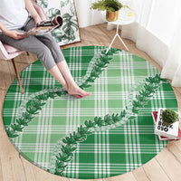 Green Hawaii Palaka Round Carpet Hawaiian Pikake Lei LT05 - Polynesian Pride
