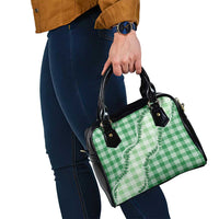 Green Hawaii Palaka Shoulder Handbag Hawaiian Pikake Lei LT05 - Polynesian Pride