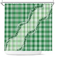 Green Hawaii Palaka Shower Curtain Hawaiian Pikake Lei LT05 Green - Polynesian Pride