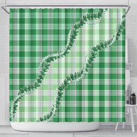Green Hawaii Palaka Shower Curtain Hawaiian Pikake Lei LT05 - Polynesian Pride