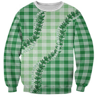 Green Hawaii Palaka Sweatshirt Hawaiian Pikake Lei LT05 Unisex Green - Polynesian Pride