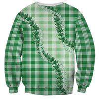 Green Hawaii Palaka Sweatshirt Hawaiian Pikake Lei LT05 - Polynesian Pride