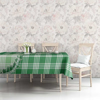 Green Hawaii Palaka Tablecloth Hawaiian Pikake Lei LT05 - Polynesian Pride