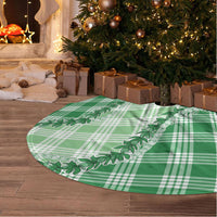 Green Hawaii Palaka Tree Skirt Hawaiian Pikake Lei
