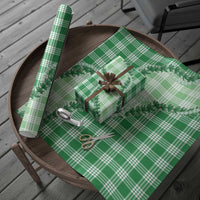 Green Hawaii Palaka Wrapping Paper Hawaiian Pikake Lei LT05 - Polynesian Pride