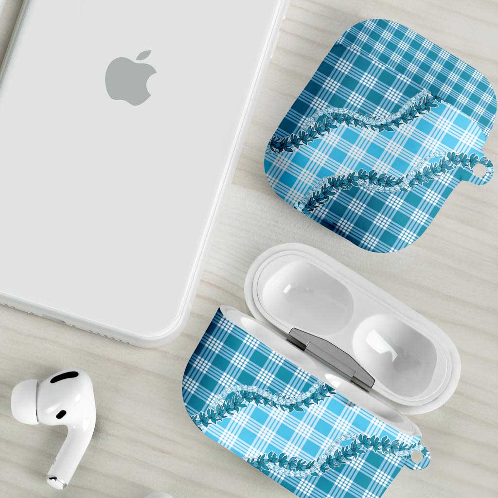 Blue Hawaii Palaka AirPods Case Hawaiian Pikake Lei LT05 - Polynesian Pride