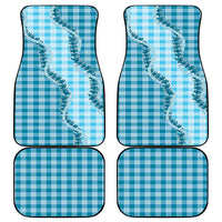 Blue Hawaii Palaka Car Mats Hawaiian Pikake Lei LT05 - Polynesian Pride
