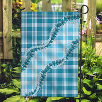 Blue Hawaii Palaka Garden Flag Hawaiian Pikake Lei LT05 Garden Flag Blue - Polynesian Pride