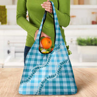 Blue Hawaii Palaka Grocery Bag Hawaiian Pikake Lei LT05 - Polynesian Pride