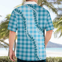 Blue Hawaii Palaka Hawaiian Shirt Hawaiian Pikake Lei LT05 - Polynesian Pride
