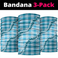 Blue Hawaii Palaka Neck Gaiter Hawaiian Pikake Lei LT05 package One Size: 25*50cm Blue - Polynesian Pride