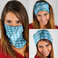 Blue Hawaii Palaka Neck Gaiter Hawaiian Pikake Lei LT05 - Polynesian Pride