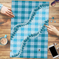 Blue Hawaii Palaka Puzzle Hawaiian Pikake Lei LT05 Blue - Polynesian Pride