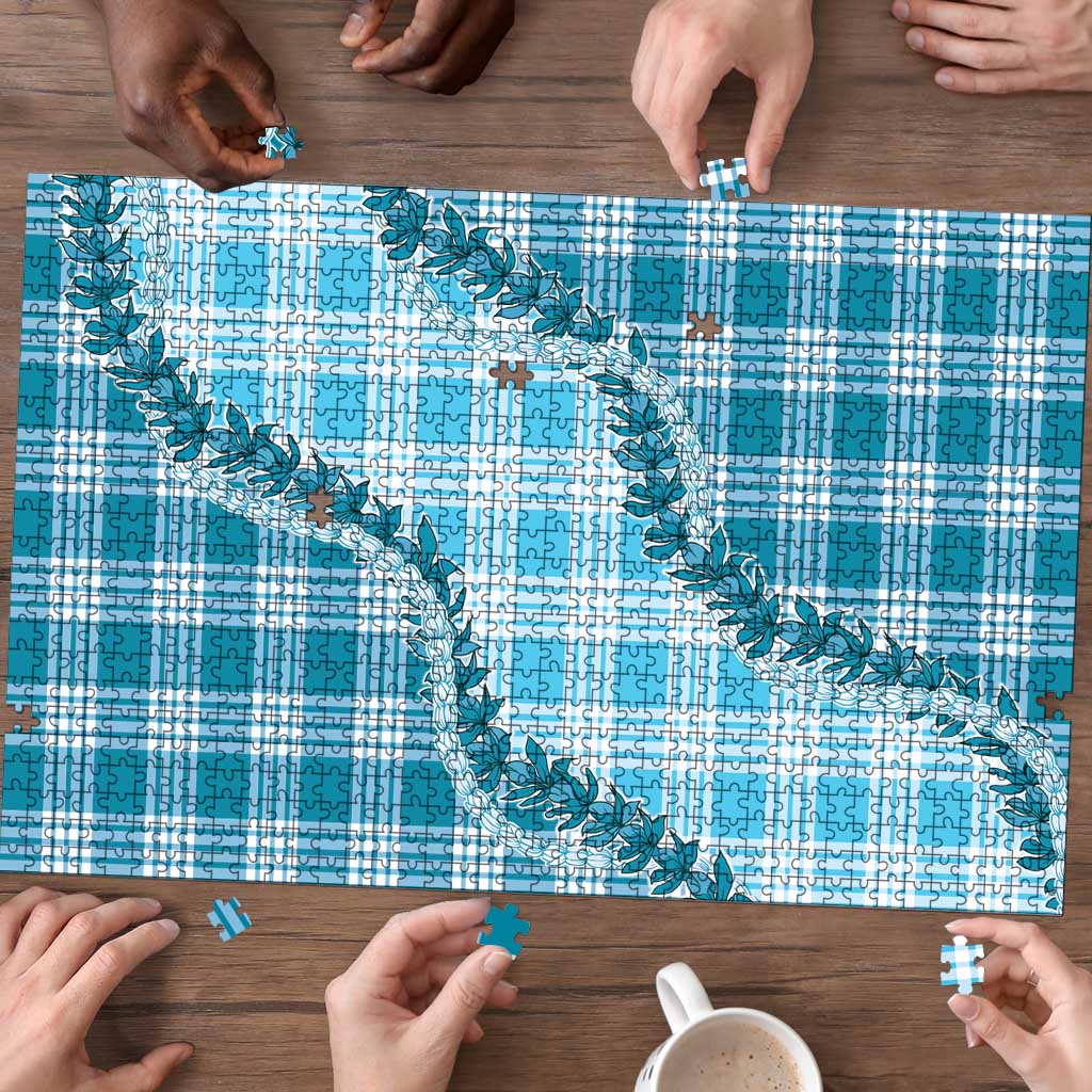 Blue Hawaii Palaka Puzzle Hawaiian Pikake Lei LT05 - Polynesian Pride