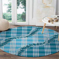 Blue Hawaii Palaka Round Carpet Hawaiian Pikake Lei LT05 - Polynesian Pride