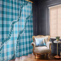 Blue Hawaii Palaka Window Curtain Hawaiian Pikake Lei LT05 - Polynesian Pride