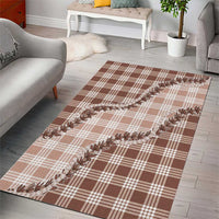 Beige Hawaii Palaka Area Rug Hawaiian Pikake Lei LT05 - Polynesian Pride
