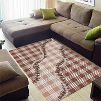Beige Hawaii Palaka Area Rug Hawaiian Pikake Lei LT05 - Polynesian Pride
