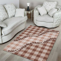 Beige Hawaii Palaka Area Rug Hawaiian Pikake Lei LT05 - Polynesian Pride
