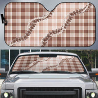 Beige Hawaii Palaka Auto Sun Shade Hawaiian Pikake Lei LT05 Beige - Polynesian Pride