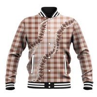 Beige Hawaii Palaka Baseball Jacket Hawaiian Pikake Lei LT05 Unisex Beige - Polynesian Pride