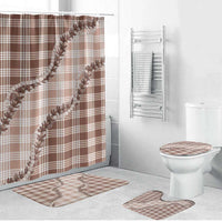 Beige Hawaii Palaka Bathroom Set Hawaiian Pikake Lei LT05 Bathroom Set (4 pcs) Beige - Polynesian Pride