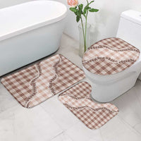 Beige Hawaii Palaka Bathroom Set Hawaiian Pikake Lei LT05 - Polynesian Pride