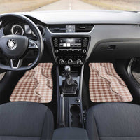 Beige Hawaii Palaka Car Mats Hawaiian Pikake Lei LT05 Set 2pcs - Front Beige - Polynesian Pride