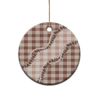 Beige Hawaii Palaka Ceramic Ornament Hawaiian Pikake Lei