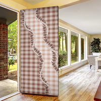 Beige Hawaii Palaka Door Cover Hawaiian Pikake Lei LT05 - Polynesian Pride