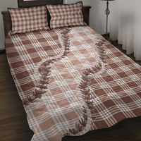 Beige Hawaii Palaka Quilt Bed Set Hawaiian Pikake Lei LT05 Beige - Polynesian Pride