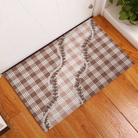 Beige Hawaii Palaka Rubber Doormat Hawaiian Pikake Lei LT05 - Polynesian Pride