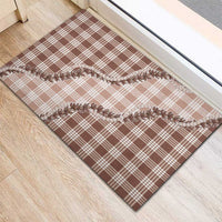 Beige Hawaii Palaka Rubber Doormat Hawaiian Pikake Lei LT05 - Polynesian Pride
