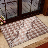 Beige Hawaii Palaka Rubber Doormat Hawaiian Pikake Lei LT05 - Polynesian Pride