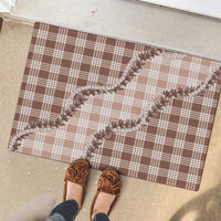 Beige Hawaii Palaka Rubber Doormat Hawaiian Pikake Lei LT05 - Polynesian Pride