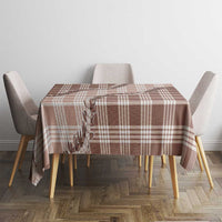 Beige Hawaii Palaka Tablecloth Hawaiian Pikake Lei LT05 - Polynesian Pride