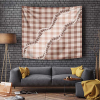 Beige Hawaii Palaka Tapestry Hawaiian Pikake Lei LT05 Beige - Polynesian Pride