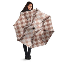 Beige Hawaii Palaka Umbrella Hawaiian Pikake Lei LT05 - Polynesian Pride